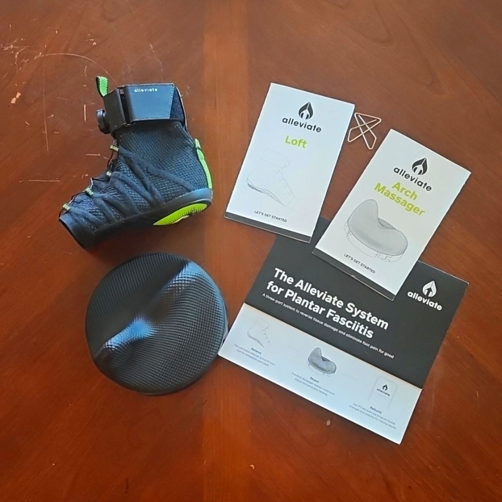 Alleviate Plantar Fasciitis System Loft support (LeftM) plus Arch Massager